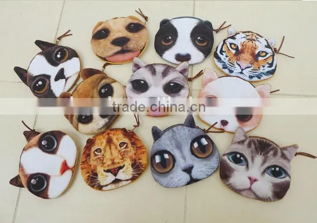Cute handmade cartoon animal coin purse
