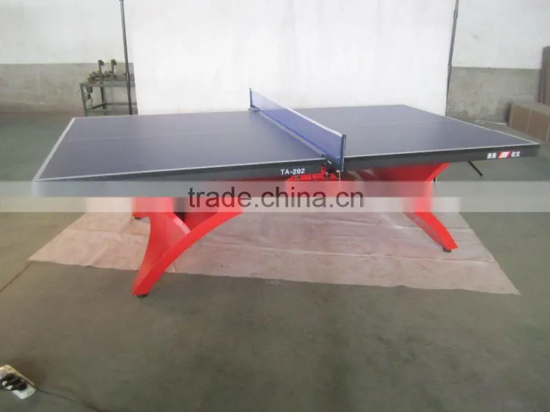 Hebei factory manufacture Tainbow shape table indoor/outdoor table Folded portable tennis table