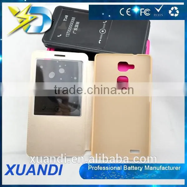 China manufacturer supply leather pu wallet for xuandi mate7