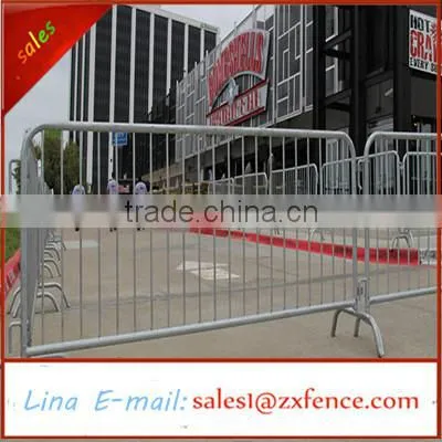 round tube steel galvanized crowd control barrier for events