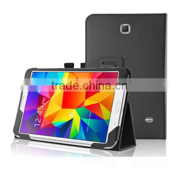 2014 New Style Slim Flip Stand Leather Cover Case For Samsung Galaxy Tab 4 8.0 T330