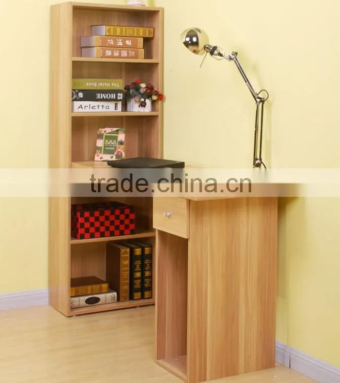 Children wood bookcases/ MDF bookshelf with computer desk