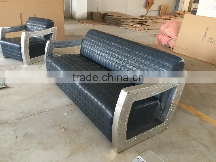 AVIATOR Aluminium 3 seater sofa