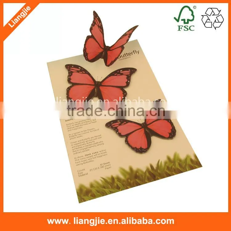 Customized sticky note pad,white card cover sticky note set