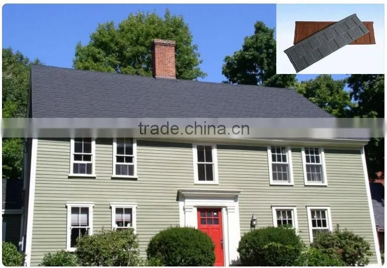 Dongyue Brand zinc and aluminum steel stone coated metal roofing tiles ,roof tile