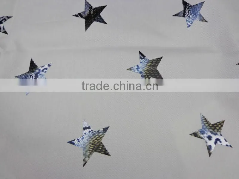 2016 new design printing denim fabric chinese factory