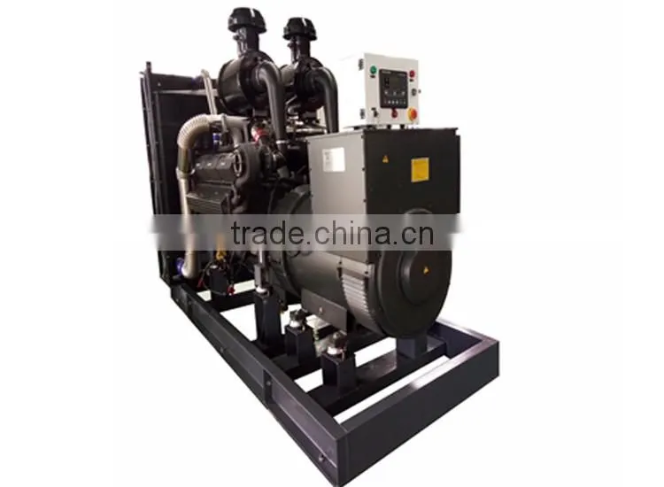 Shanghai 300kw/375KVA Diesel Generator Set open type with open frame