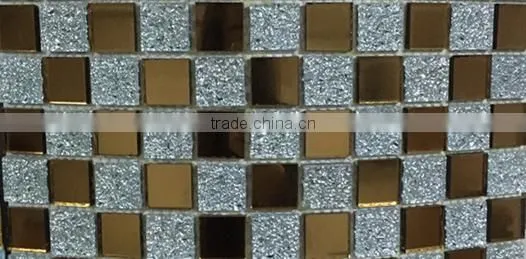 glass mosaic mirror vase (crystal glass)