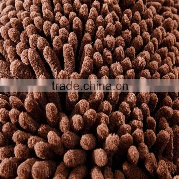 80% polyester 20% polyamide chenille microfiber food feeding pet mat