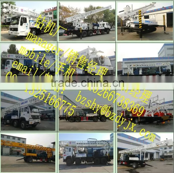 exported to Senegal 400m full hydraulic truck mounted water well drilling rig