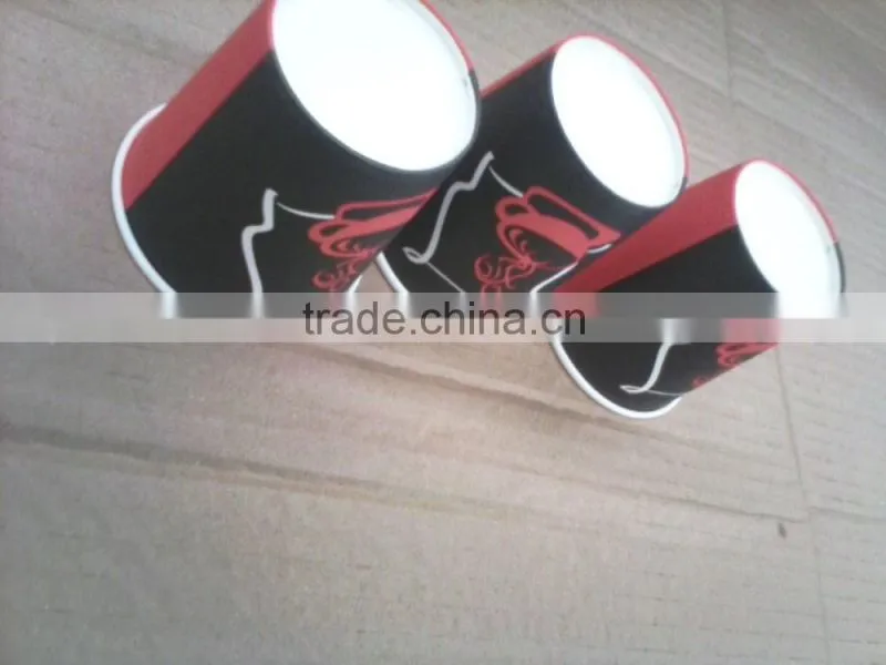 logo print paper cups disposable coffee paper cups