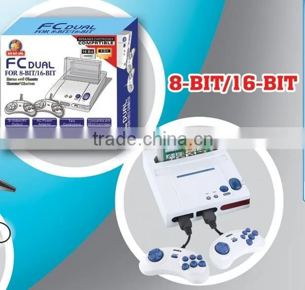 16 bit cool black tv game with built-in 4 games