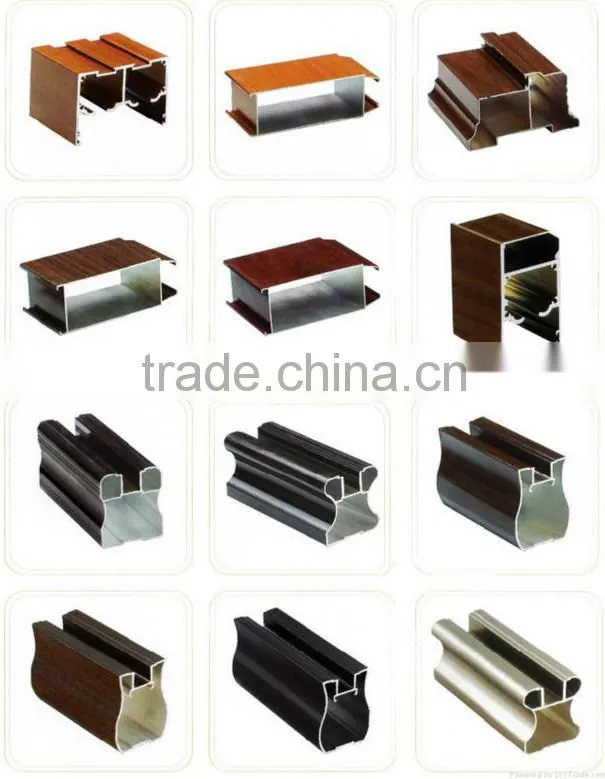 high quality aluminum square tube for curtain wall glass wall
