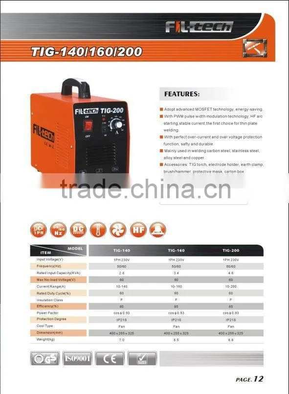 Inverter Welding Machine TIG/MMA 140/160/200