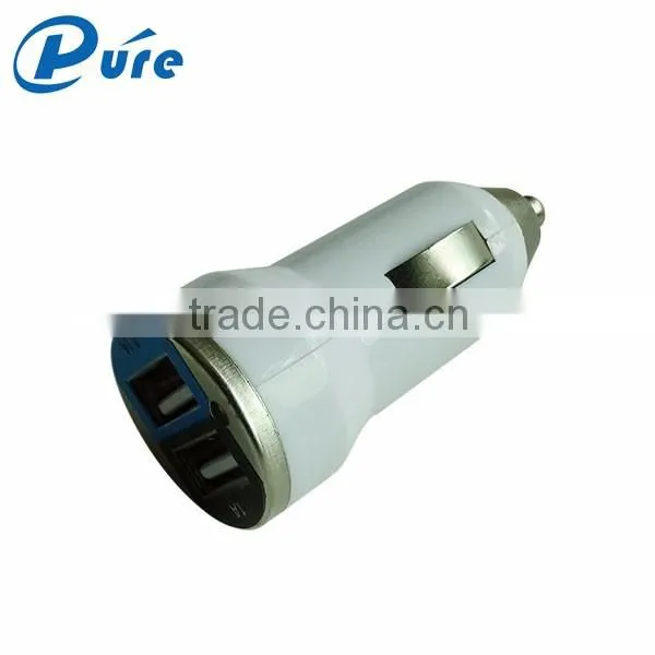 Newest product universal 2.1A 2 port usb car charger for cellphone portable usb charger