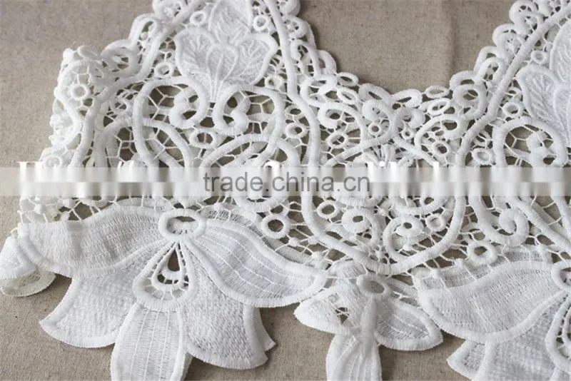 high quality big lily flower pattern polyester kintted embroidery vest for wholesale