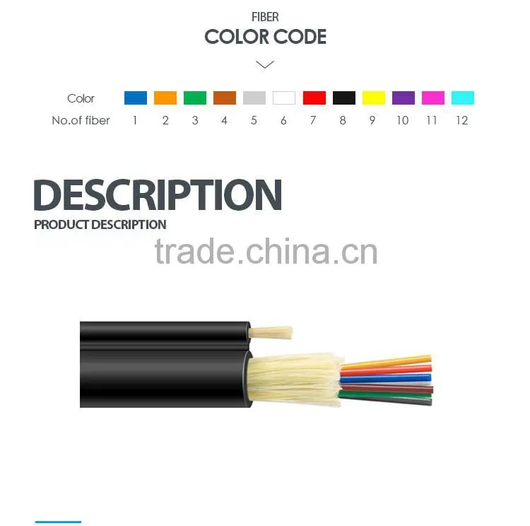 best quality Single Mode Figure 8 Armoured Optical Fiber Cable for Congo cabling systems