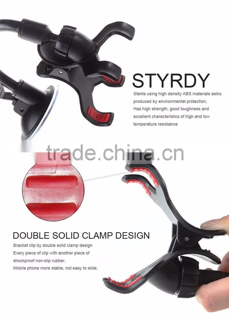 360 Degree Rotating Secure Car Suction Cup Magnetic Stand Mount Universal Mobile Phone Holder for iphone