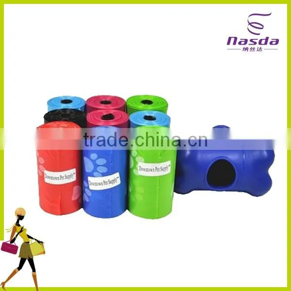 customized pet waste clean bag with handle
