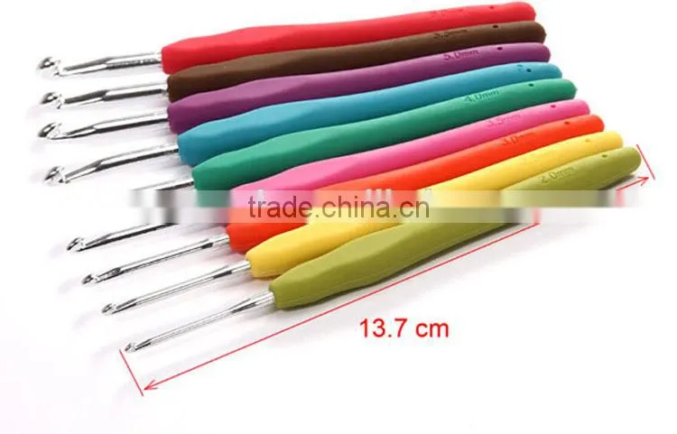New arrival 11 Knitting Needle Crochet Hook/Soft Handle Crochet Hook Set