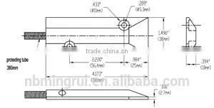 PRX01025 metal magnetic rolling door alarm