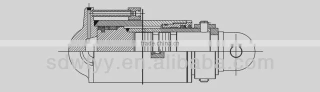 single telescopic column of hydraulic cylinder for coal mine