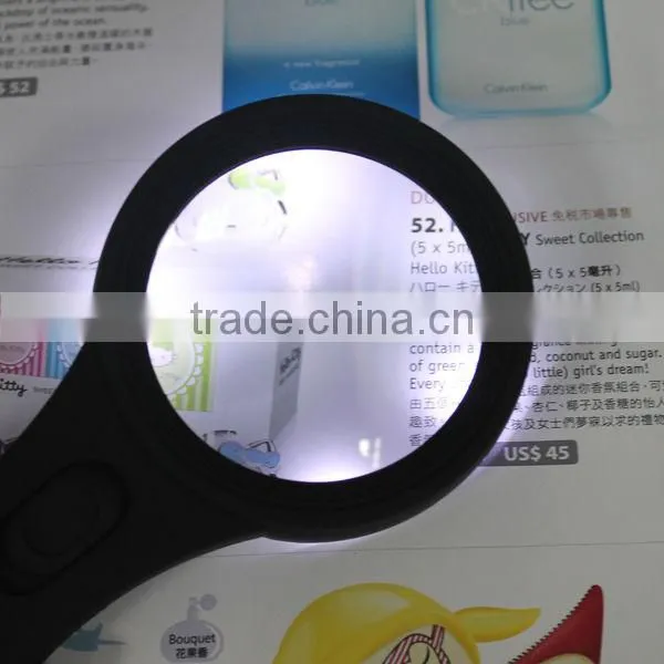 Brand New Magnifying Glass with 6 LED Lights 4X Adjustable Magnifier
