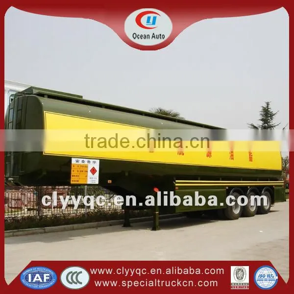 50cbm oil tanker, 3 axle tankers, semi-trailer tire carrier