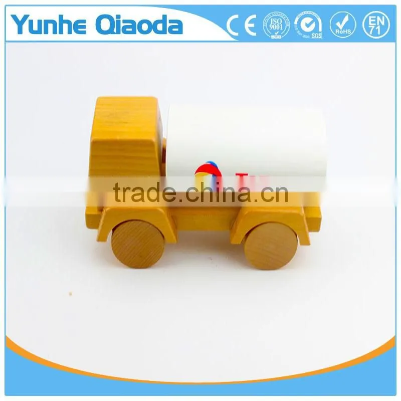 wood toys oil tank toy for kids,Education city games wooden car model toy