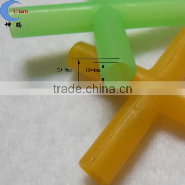 OEM colorful X shape silicone rubber fitting