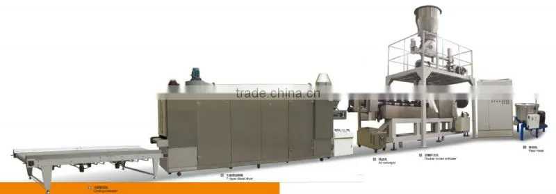 textured soy protein extruder machine process line from Jinan Dayi