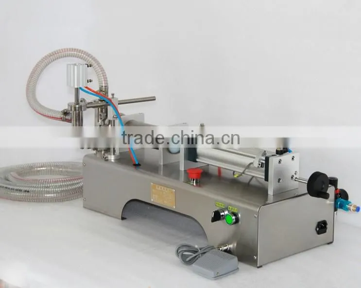 Hot sale semi automatic single head liquid filling machine for oil,perfume,mineral water,juice,soy milk G1WY