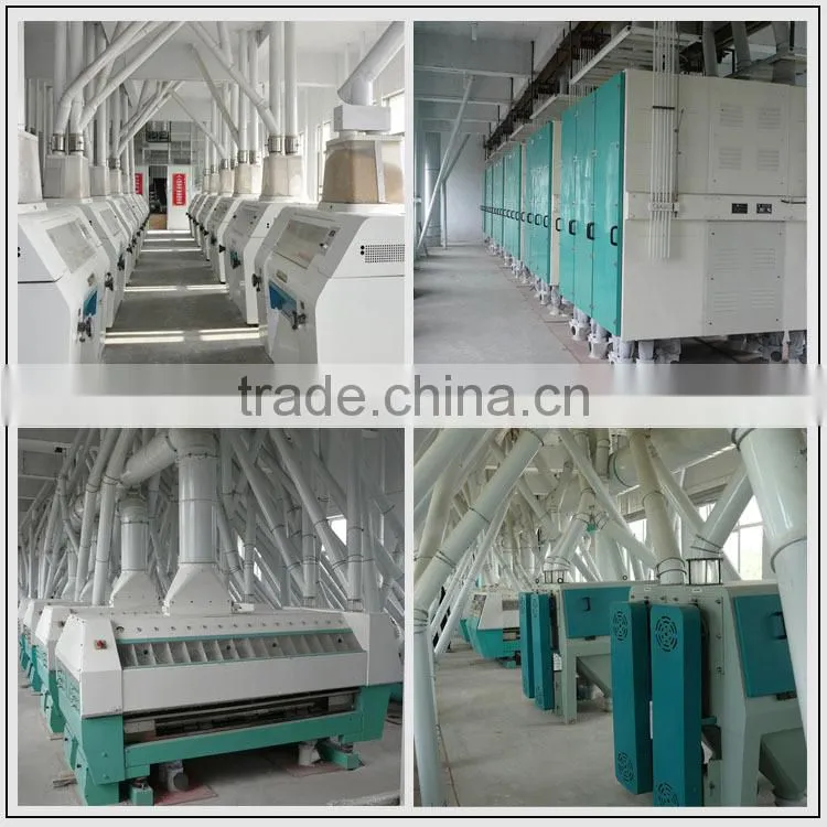 Steel frame structure 500TPD wheat flour milling machines with price