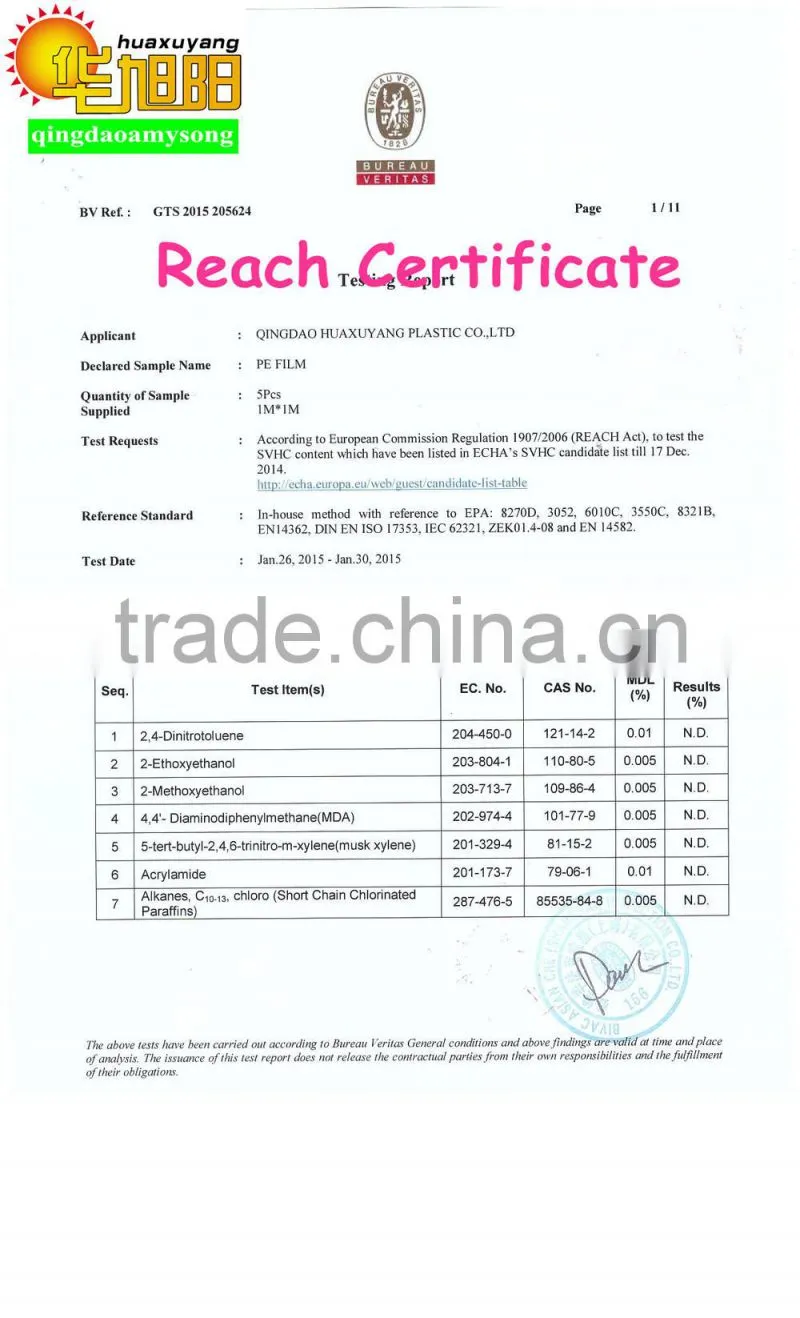 Agriculture perforated plastic pe agriculture film