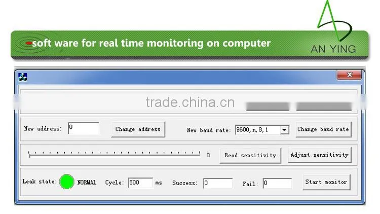 Data center using water leak detection moduel water leak alarm panal