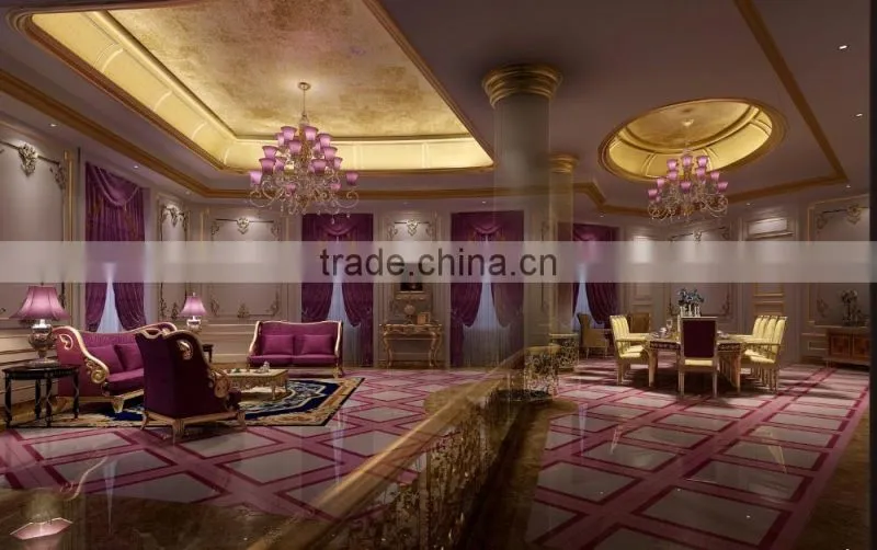 Romantic 3D Luxurious European Villa Rendering With Purple Theme