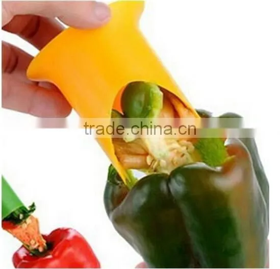 CY168 Pepper Tomato Coring Tools / Vegetable Core Remover / Kitchen Pepper Corer