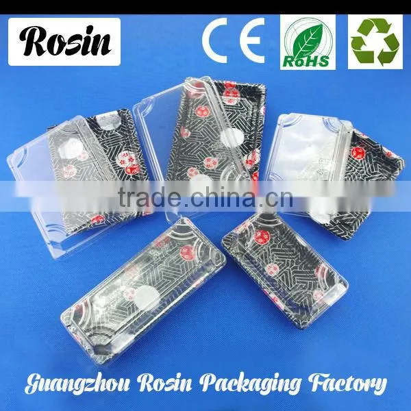 Disposable PS plastic take away japanese sushi box / japanese sushi tray/ food tray box