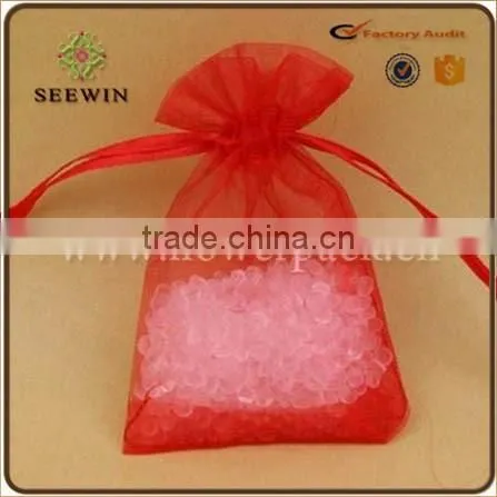 9*12cm customed logo printed Organza gift pouch
