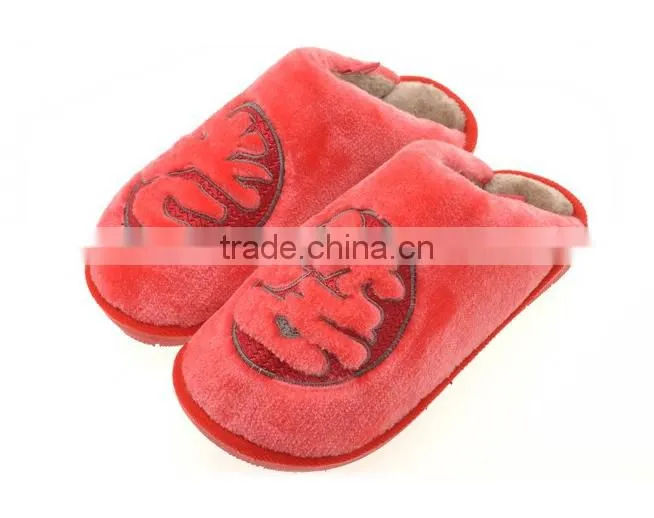 wholesale stock small order High quality coral fleece couple thermal shoes
