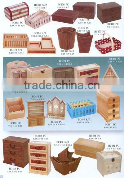 divided solid wood tea box handmade wooden box