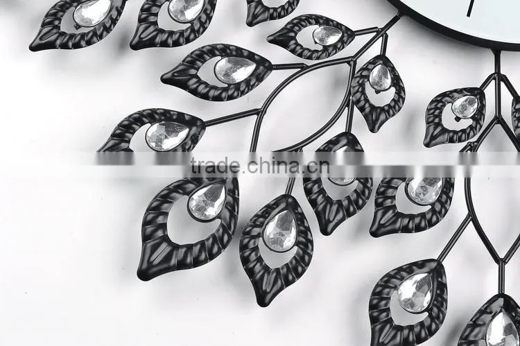 2016 Best selling fashion metal decorative wall clock