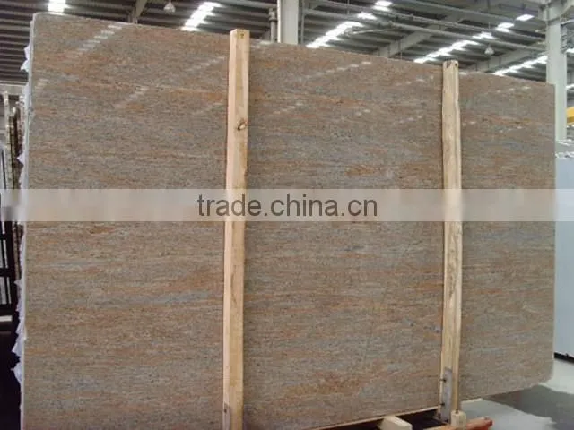 Raw silk red granite slabs