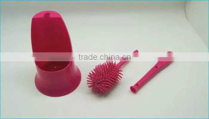 plastic toilet brush with holder, household brush, brush for toilet