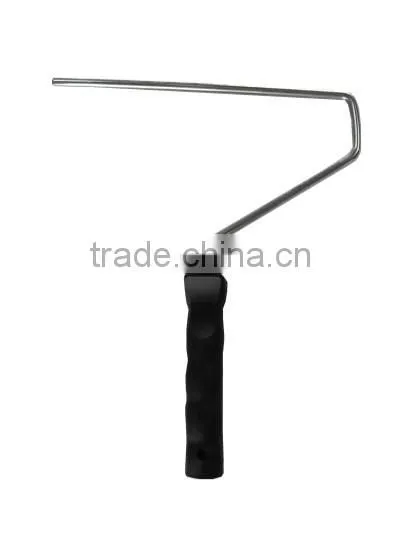 Roller brush frame building material