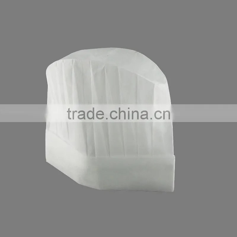 Disposable nonwoven white chef hat with pinting(Z-CH-007)