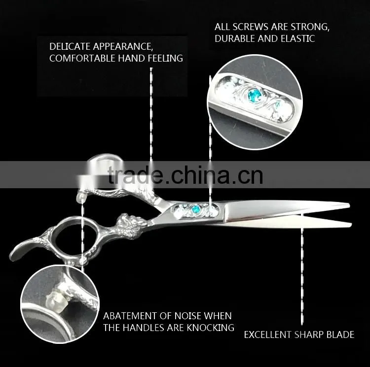 2017 Newest design barber scissors Japanese 440C steel Hair scissors