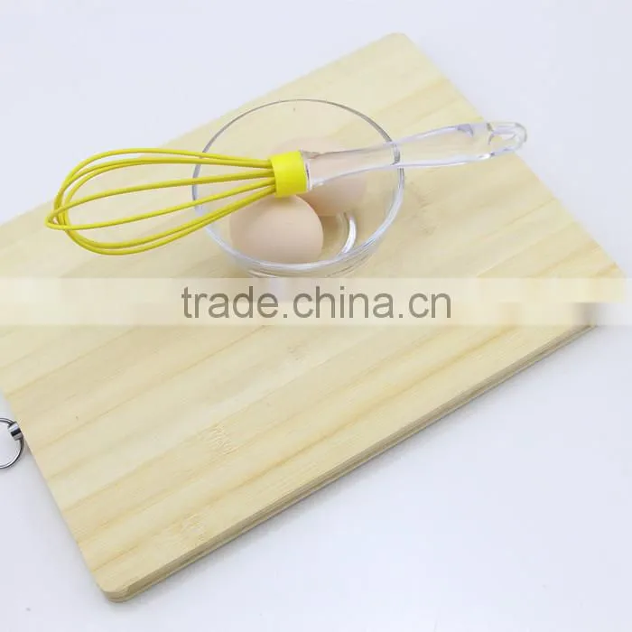 Novelty Yellow Silicone Whisk with Soft Acrylic Handles
