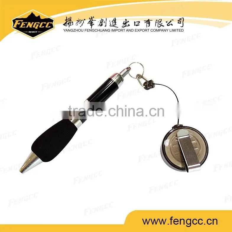 Top sale Promotion customized plastic ballpen with hanger string
