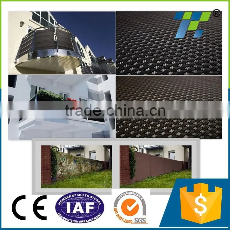 Custom made Heavy duty Stripe Balcony Privacy Screen